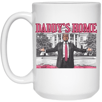 DJT Daddy's Home White Mug Drinkware White One Size 