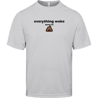 Everything Woke Turns To ??? Lightweight Athletic T-Shirt T-Shirts Silver S 