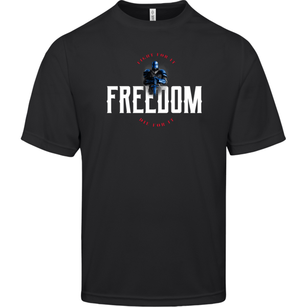 Freedom: Fight for It. Die for It. Lightweight Athletic T-Shirt T-Shirts Black S 