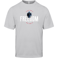 Freedom: Fight for It. Die for It. Lightweight Athletic T-Shirt T-Shirts Silver S 