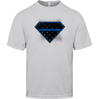 Super Police Lightweight Athletic T-Shirt T-Shirts Silver S 