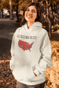 Too Big To Rig Electoral Map Women's Powerblend Hoodie Hoodies 