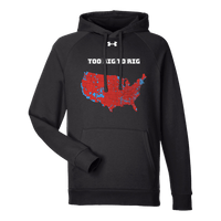 Under Armour Too Big To Rig Electoral Map Men's Hoodie Hoodies Black S 