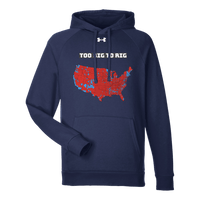 Under Armour Too Big To Rig Electoral Map Men's Hoodie Hoodies Mid Navy S 