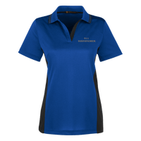 Women's 911 Dispatcher Colorblock Performance Polo Polo Shirts True Royal/Black X-Small 