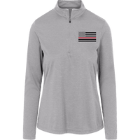 Women's Thin Red Line Black Ops 1/4 Zip Performance Pullover Pullover Athletic Heather X-Small 