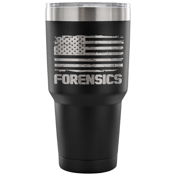 Forensics Tumbler Tumblers teelaunch 30 Ounce Vacuum Tumbler - Black 