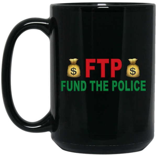 Fund The Police Mug Drinkware Black One Size 