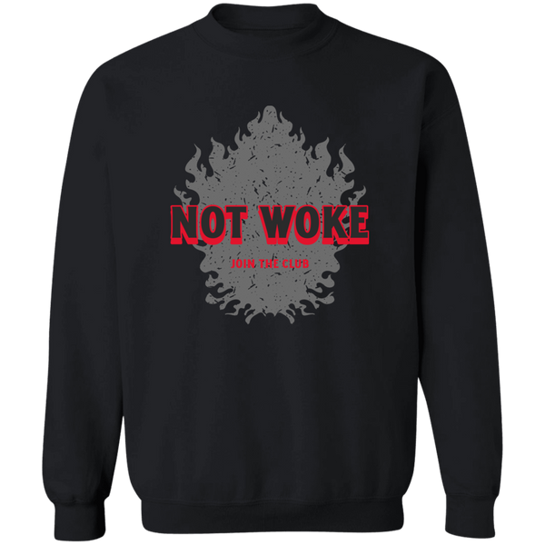 Not Woke Pullover Sweatshirt Sweatshirts Black S 