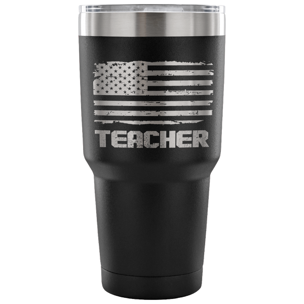 Teacher Tumbler Tumblers teelaunch 30 Ounce Vacuum Tumbler - Black 