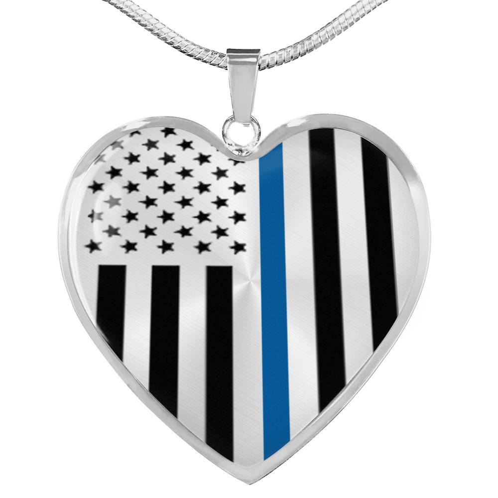 Thin blue line on sale necklace