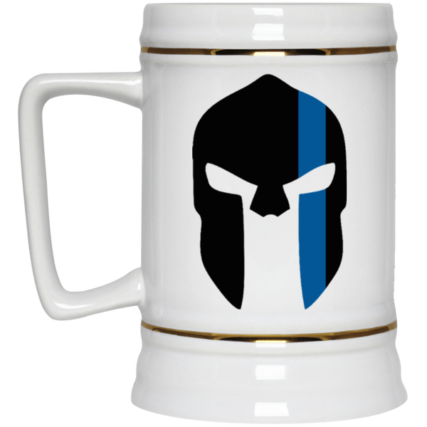 Thin Blue Line Spartan Beer Stein Drinkware White One Size 