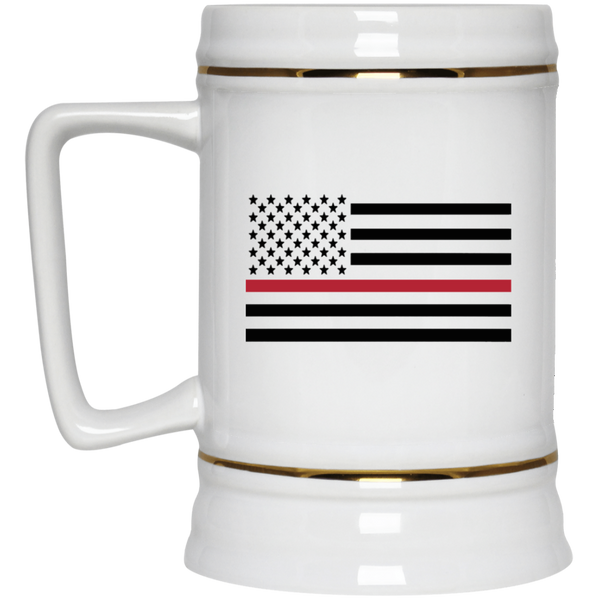 Thin Red Line Beer Stein Drinkware White One Size 